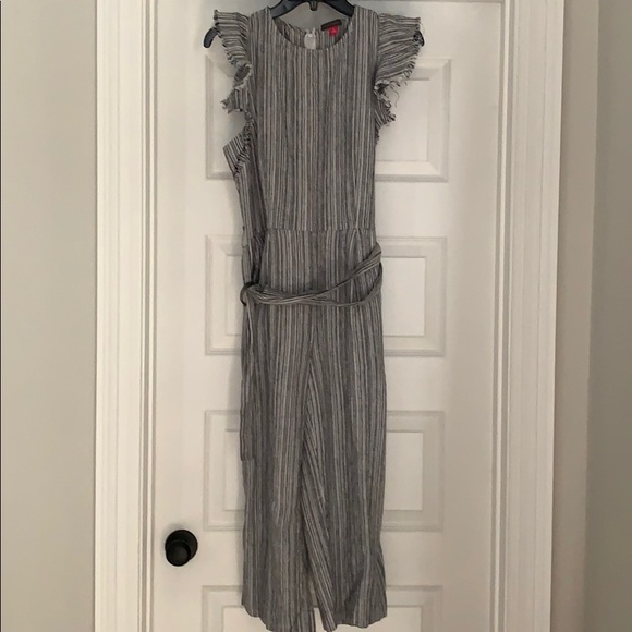 Vince Camuto Other - Striped Ruffle Sleeve Jumpsuit by Vince Camuto